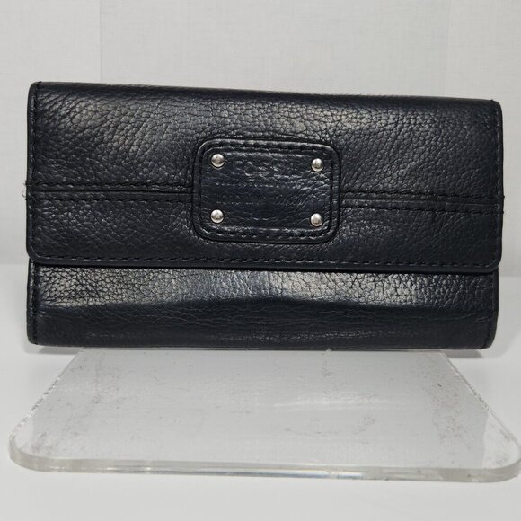 Fossil Long Live Vintage Black Leather Wallet - Picture 1 of 12